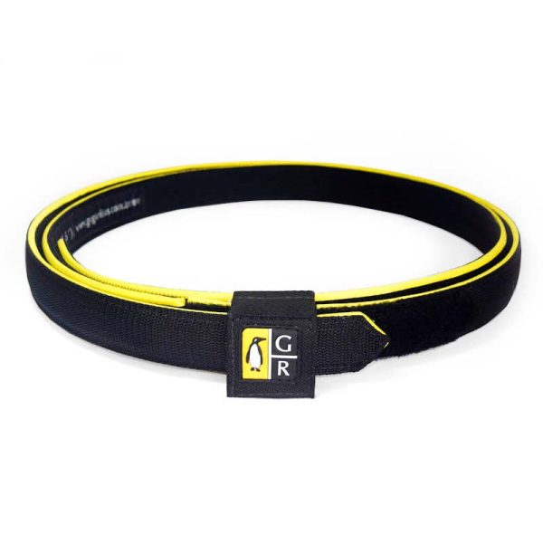 CINTURÓN GUGA RIBAS NEGRO CON AMARILLO