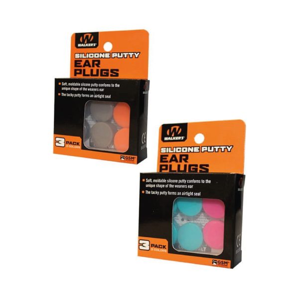WALKER'S TAPONES AUDITIVOS DE SILICONA PACK X3